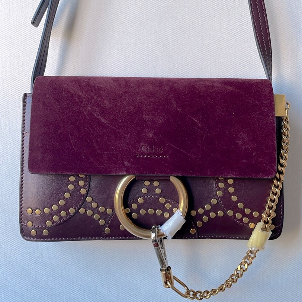 💯 Authentic Chloe Small Faye Stud Handbag. FIRM PRICE!